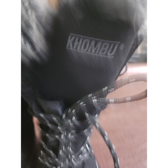 Worn Once Khombu Ellie Boot 8M Black Insulated Fur Winter Snow Boots 11 in Tall - Picture 2 of 10